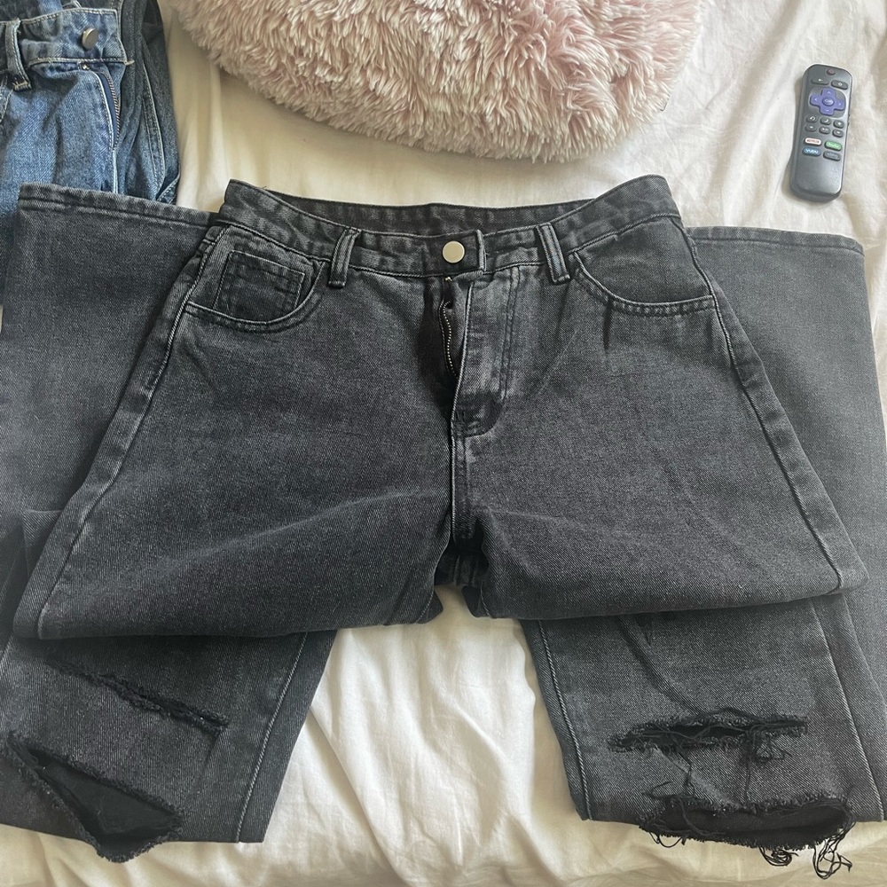 90s black baggy jeans